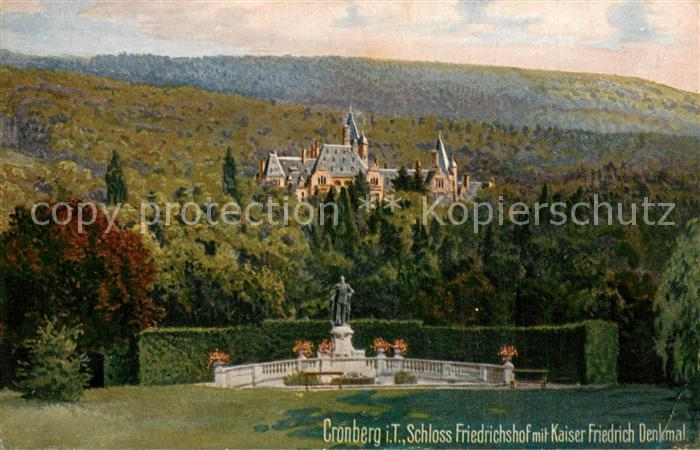 Kuenstlerkarte WIRO Nr.2052 Cronberg i.T. Schloss Friedrichshof