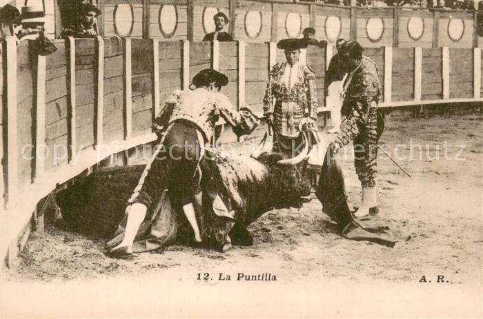 Stierkampf Corrida de Torros A.R.12 La Puntilla