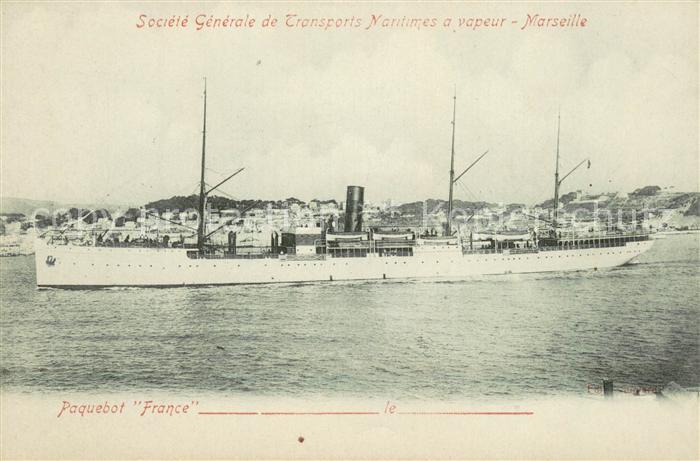 Dampfer Oceanliner France Marseile