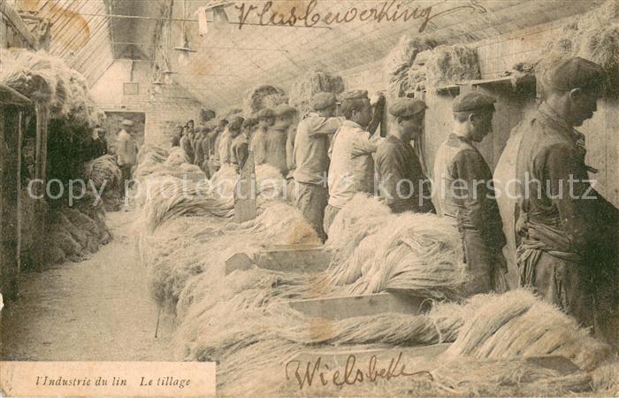 Handarbeit l´Industrie du lin Le tillage