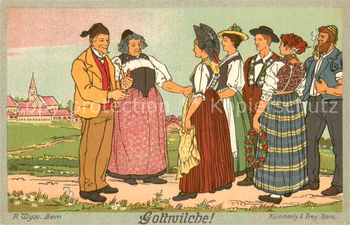 Landesausstellung Bern 1914 P.Wyss Gottrvilche