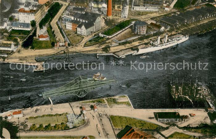 Wilhelmshaven  CITY Grosse Drehbruecke und Umgebung Fliegeraufnahme