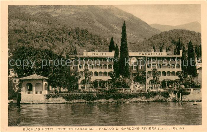 Fasano di Gardone Buechls Hotel Pension Paradiso Lago di Garda