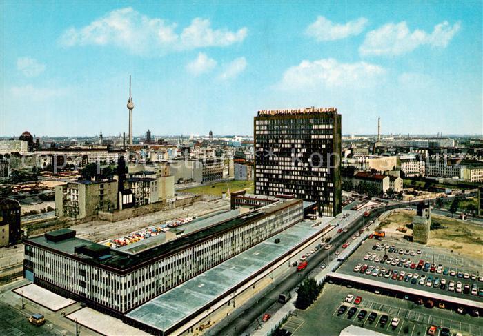 BERLIN  CITY Springer Haus mit Ostberliner Fernsehturm