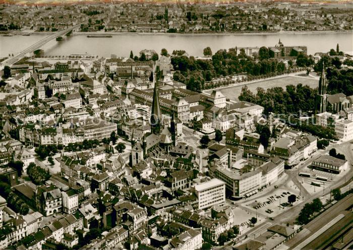 Bonn Rhein Fliegeraufnahme