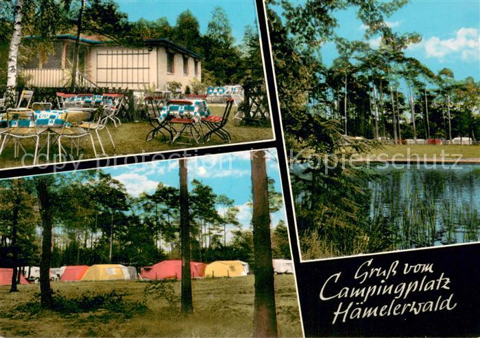 Haemelerwald Gaststaette Forsthaus Hainwald am Wadsee Campingplatz Badesee