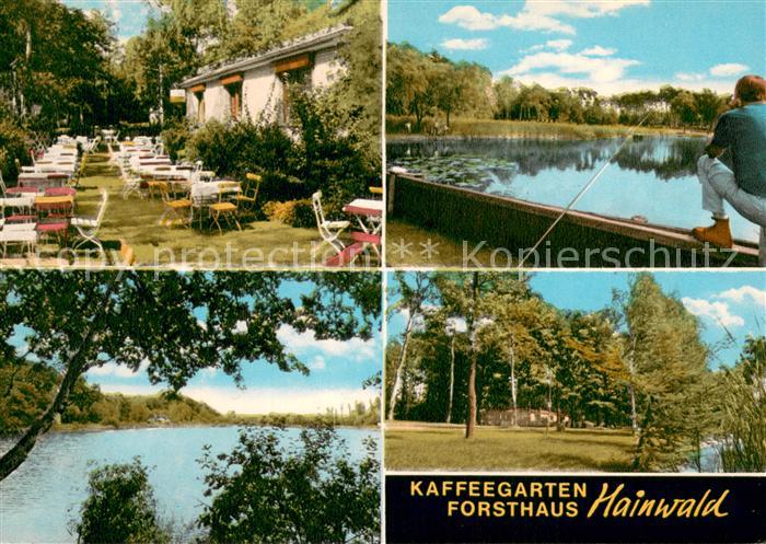 Haemelerwald Gaststaette Forsthaus Hainwald am Waldsee Gartenterrasse Badesee