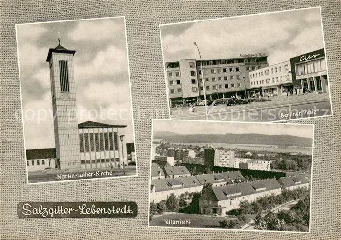 Lebenstedt Salzgitter Martin Luther Kirche Berliner Platz Teilansicht