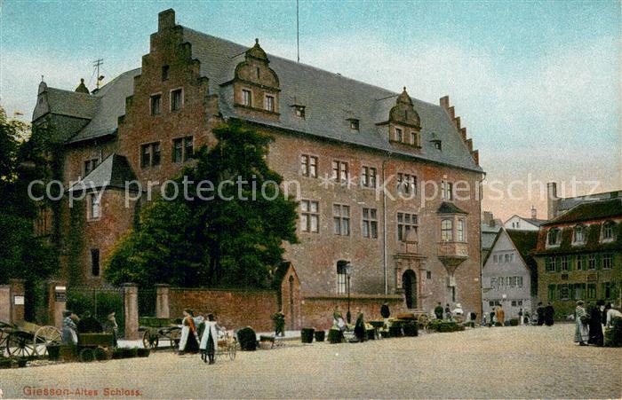 Giessen  Lahn Altes Schloss Markttag