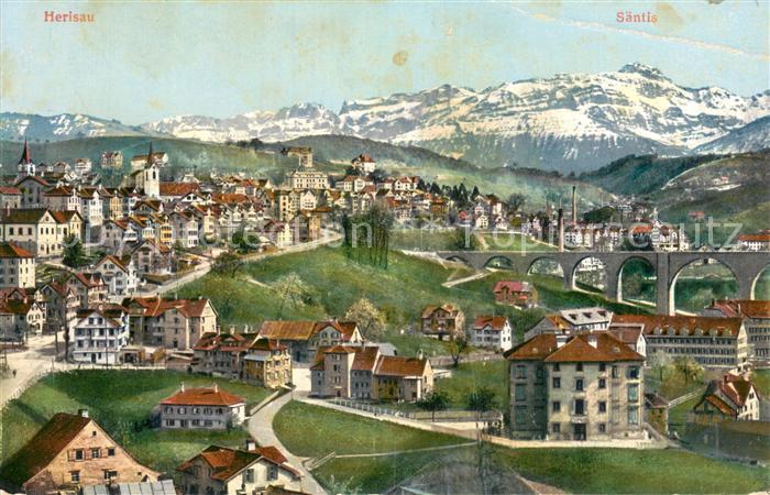 Herisau AR Panorama Viadukt Militaersache