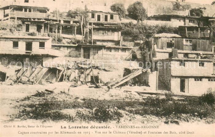 Varennes-en-Argonne 55 Cagnas construites par les Allemands en