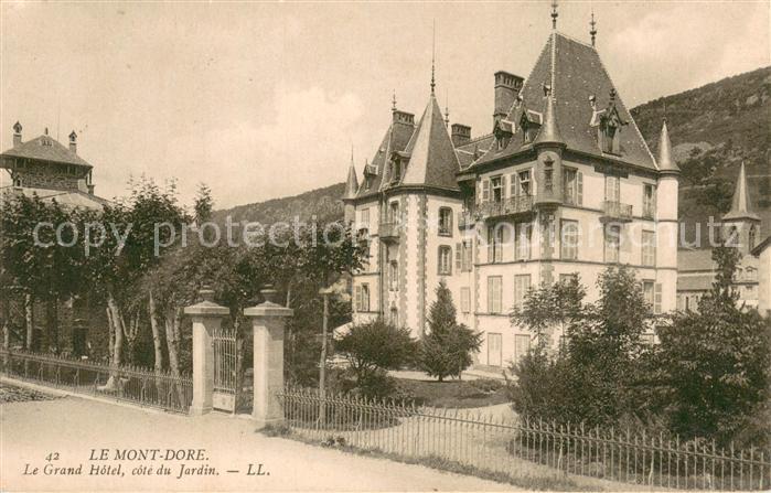 Le Mont-Dore 63 Le Grand Hotel cote du Jardin