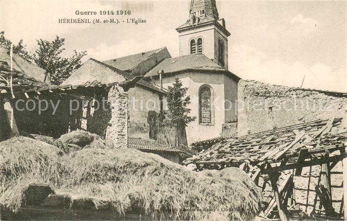 Herimenil 54 Eglise Guerre 1914-16