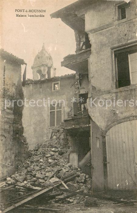 Pont-a-Mousson 54 Maison bombardee