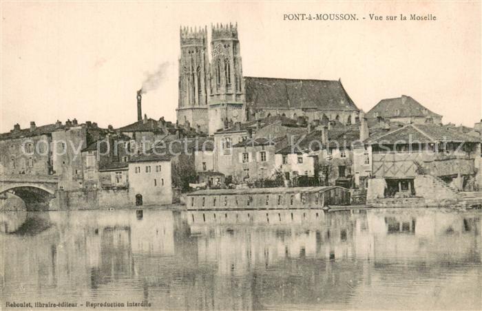 Pont-a-Mousson 54 Vue sur la Moselle