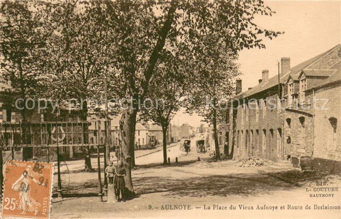 Aulnoye-Aymeries La Place du Vieux Aulnoye et Route de Berlaimon