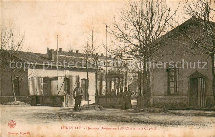 Luneville 54 Quartier Diettmann 18e Chasseurs a Chev