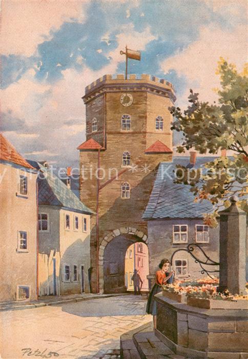 Wunsiedel Am Koppetentor Aquarell