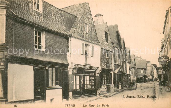 Vitre d Ille-et-Vilaine La Rue de Paris