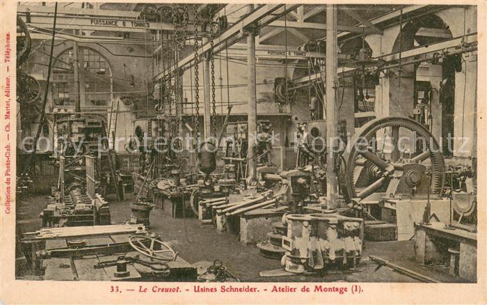 Le Creusot 71 Usines Schneider Atelier de Montage