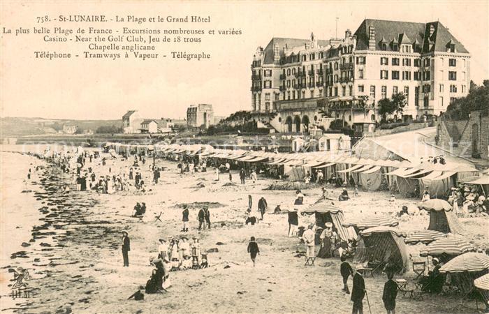 Saint-Lunaire La Plage et le Grand Hotel