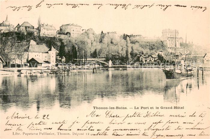 Thonon-les-Bains Le Port et le Grand Hotel