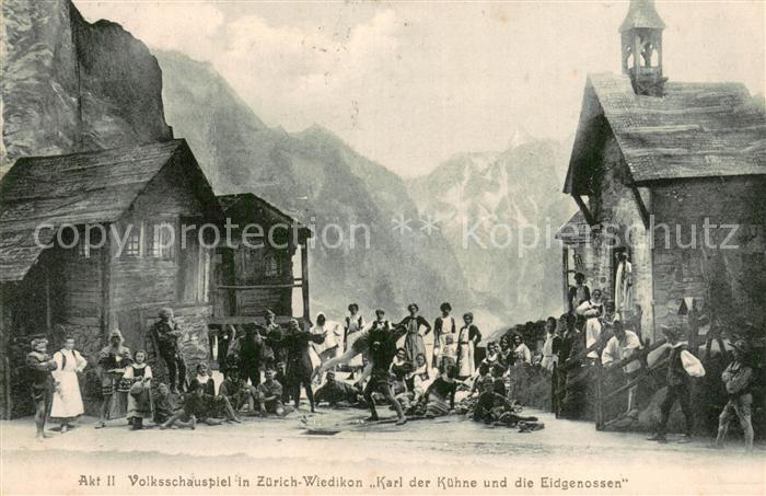 Wiedikon Volksschauspiel Karl der Kuehne und die Eidgenossen