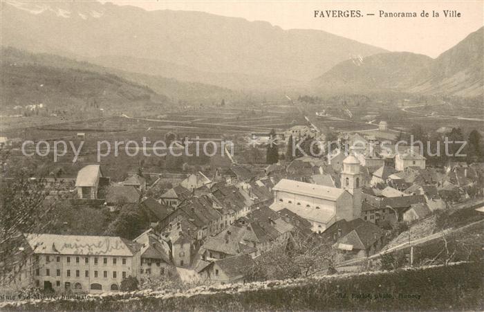 Faverges 74 Panorama de la Ville