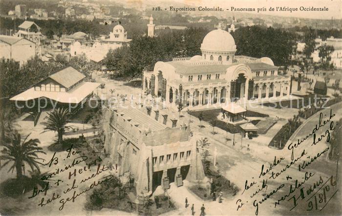 Marseille 13 Exposition Coloniale Panorama pris de l’Afrique Occidentale