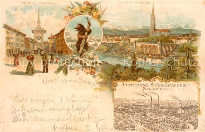 Bern BE Zeitglockenturm Muenstr Hoffmanns Staerkefabriken Salzuflen