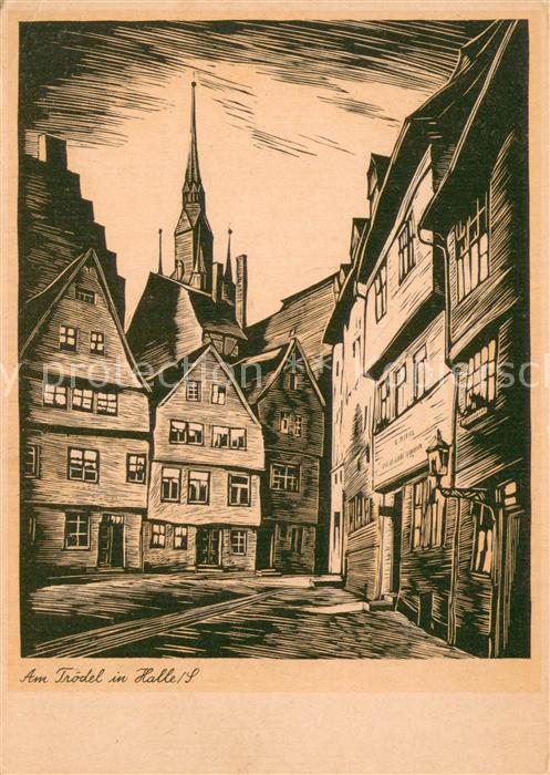 Halle Saale Am Troedel Zeichnung