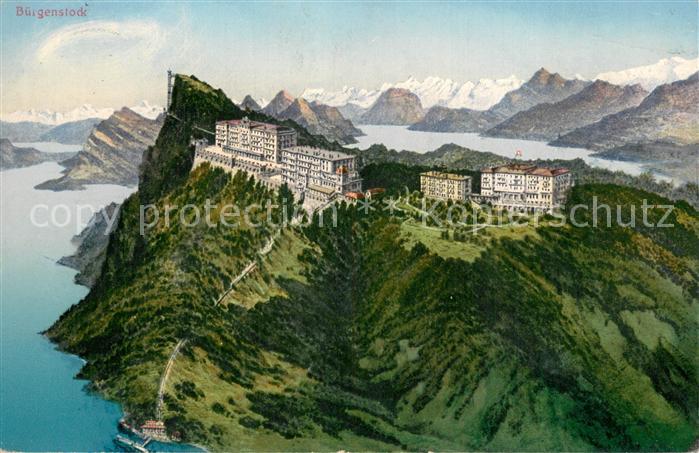 Buergenstock Vierwaldstaettersee Hotels Fliegeraufnahme