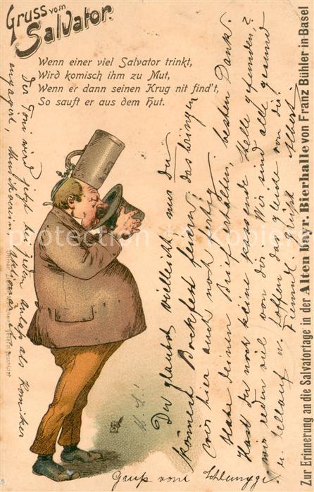Basel BS Salvatortage in der Alten bayr Bierhalle von Franz Buehler in Basel