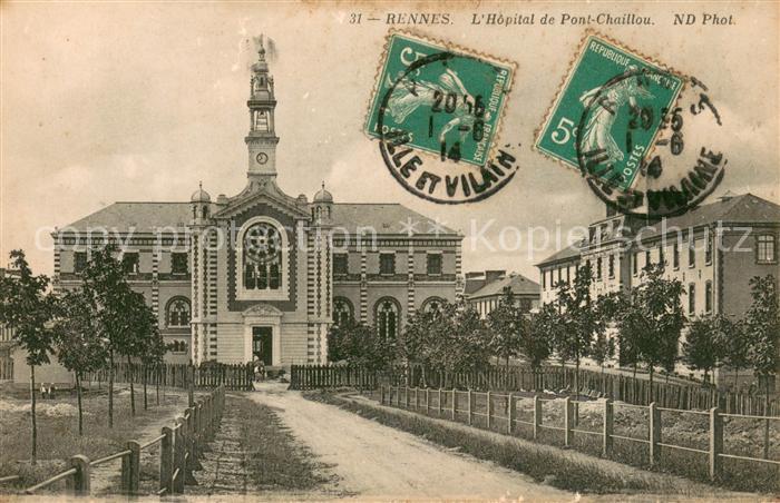 Rennes 35 Hopital de Pont Chaillou