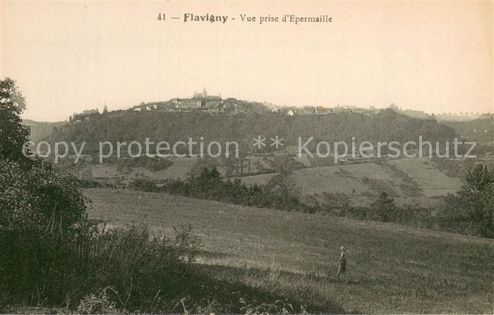 Flavigny Cher Vue prise d Epermaille