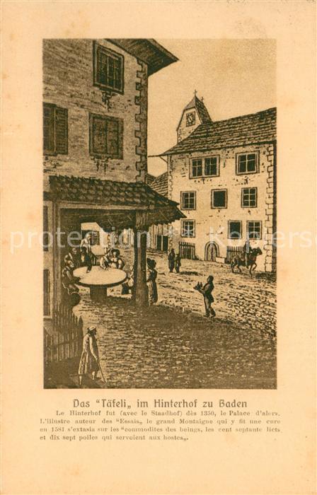 Baden AG Das Taefeli im Hinterhof zu Baden