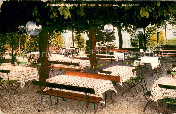 Maennedorf Restaurationsgarten vom Hotel Wildenmann Gartenterrasse