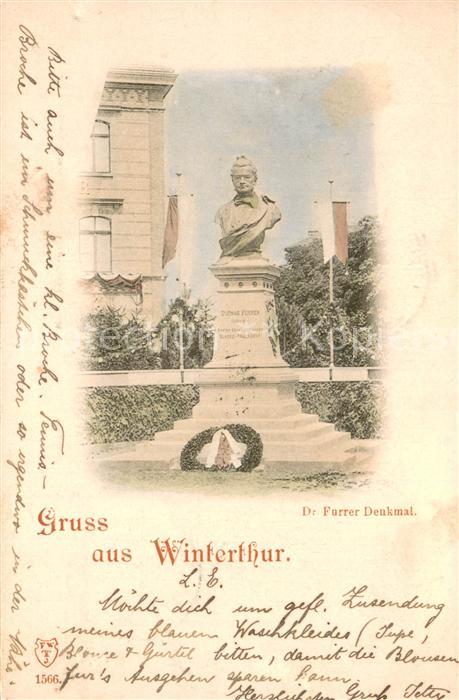 Winterthur ZH Dr Furrer Denkmal