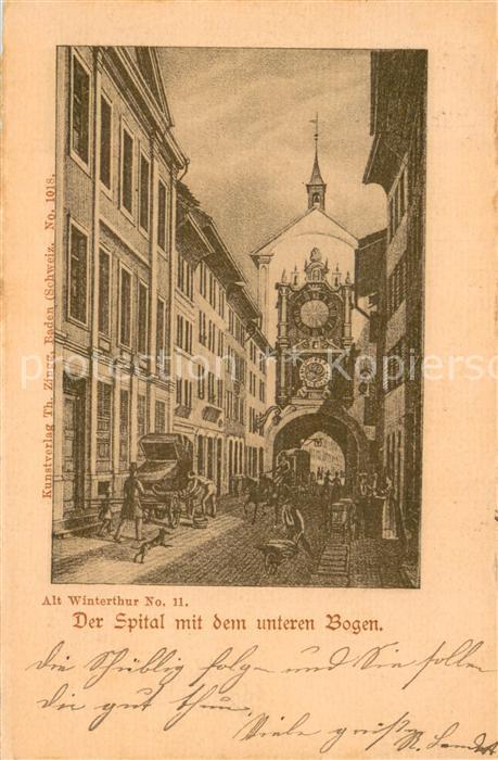 Winterthur ZH Das Spital mit dem unteren Bogen