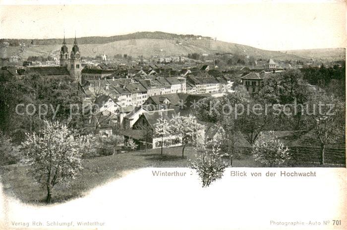 Winterthur ZH Blick von der Hochwacht