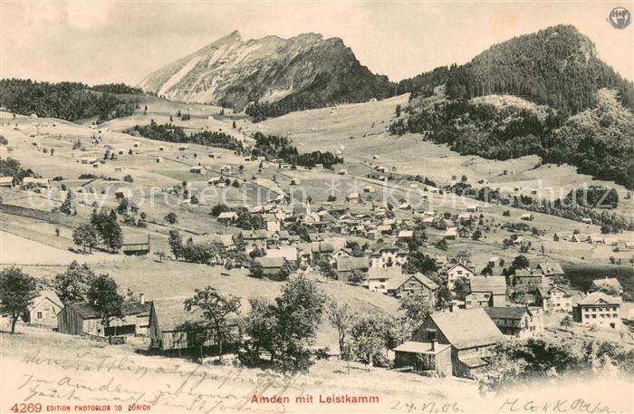 Amden Walensee SG Panorama mit Leistkamm