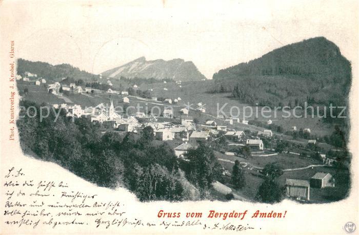 Amden Walensee SG Bergdorf Panorama