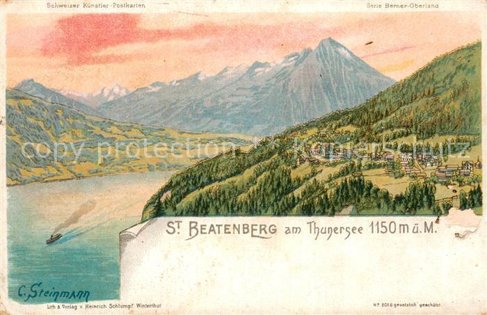 Beatenberg am Thunersee Kuenstlerkarte