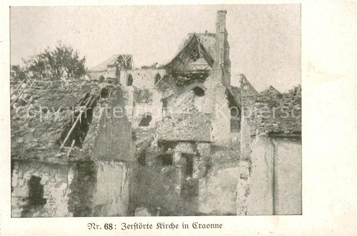 Craonne 02 Aisne Zerstoerte Kirche