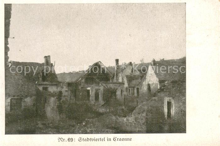 Craonne 02 Aisne Zerstoertes Stadtviertel