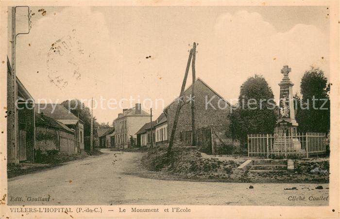 Villers-l Hopital Le Monument et l'Ecole