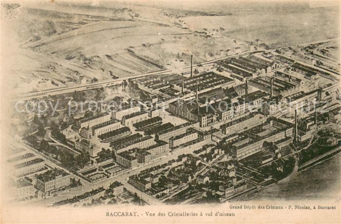 Baccarat 54 Vue des Cristalleries a vol d oiseau