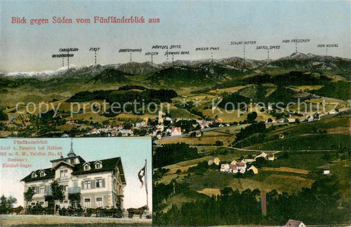 Heiden AR Fuenflaenderblick Hotel und Pension