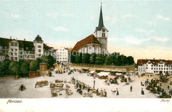 Herisau AR Marktplatz Kirche
