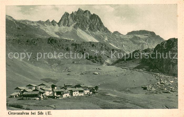 Gravasalvas Sils Engadin GR Panorama